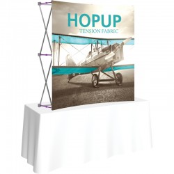 Hopup 5FTx5FT Curved Tabletop Trade Show Display Hopup 5FTx5FT Curved Tabletop Trade Show Display