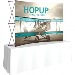 Hopup 7.5FT Wide Curved Tabletop Trade Show Display Hopup 7.5FT Wide Curved Tabletop Trade Show Display