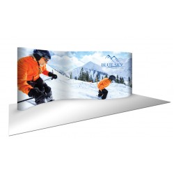20'W x 8'H “S” Shaped Pop Up Trade Show Display 20'W x 8'H “S” Shaped Pop Up Trade Show Display