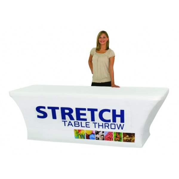 8 Ft Trade Show Stretch Tablecloth