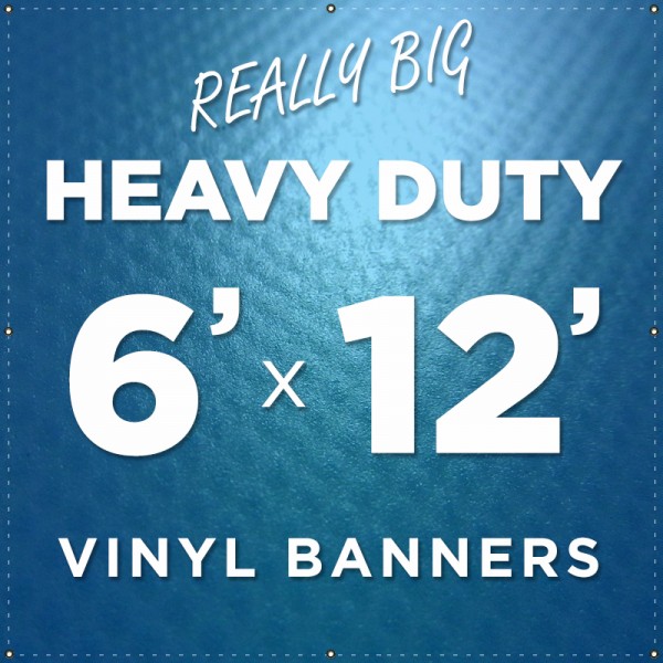 6'x12' Heavy Duty Large Vinyl Banner