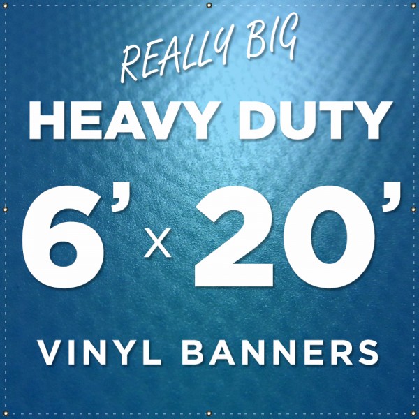 6'x20' Heavy Duty Large Vinyl Banner