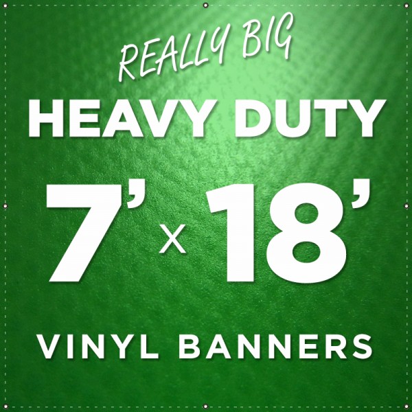 7'x18' Heavy Duty Large Vinyl Banner