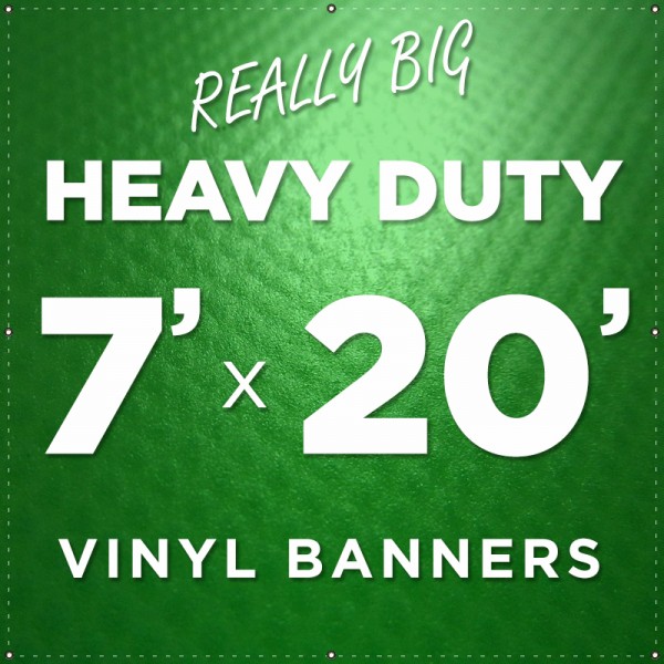 7'x20' Heavy Duty Large Vinyl Banner