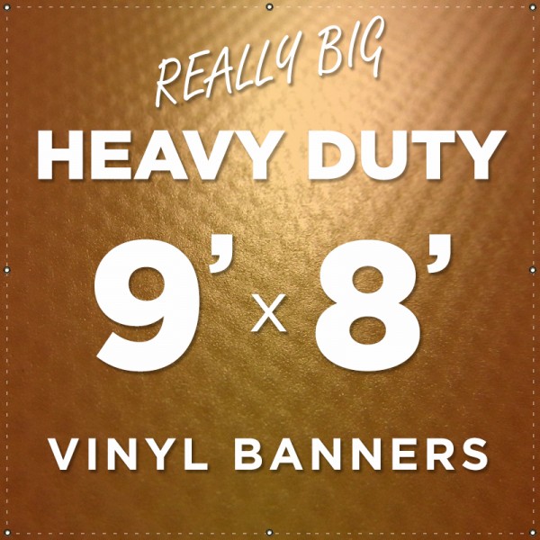 9'x8' Heavy Duty Large Vinyl Banner