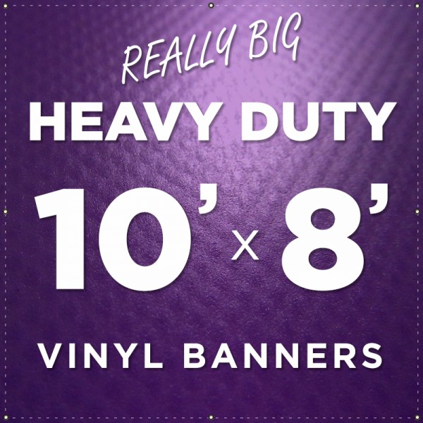 10'x8' Heavy Duty Large Vinyl Banner