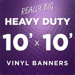 10'x10' Heavy Duty Large Vinyl Banner
