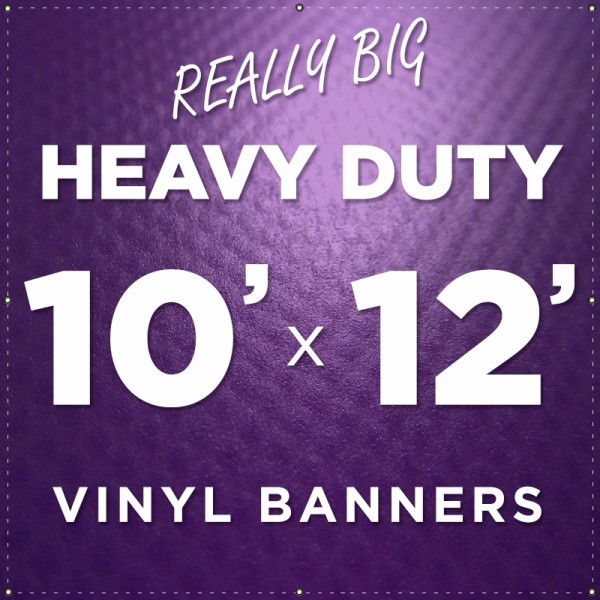 10'x12' Heavy Duty Large Vinyl Banner