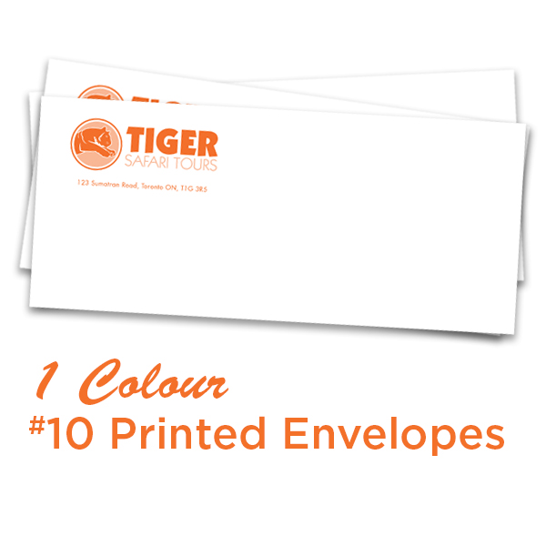 1 Colour #10 Printed Envelopes