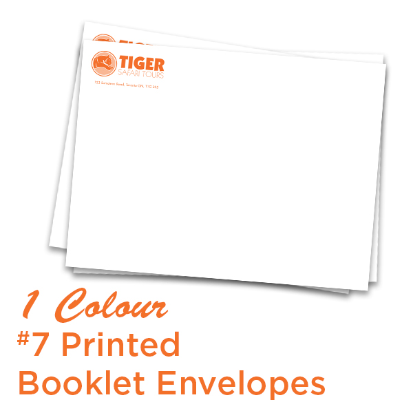 1 Colour #7 Printed Booklet Envelope