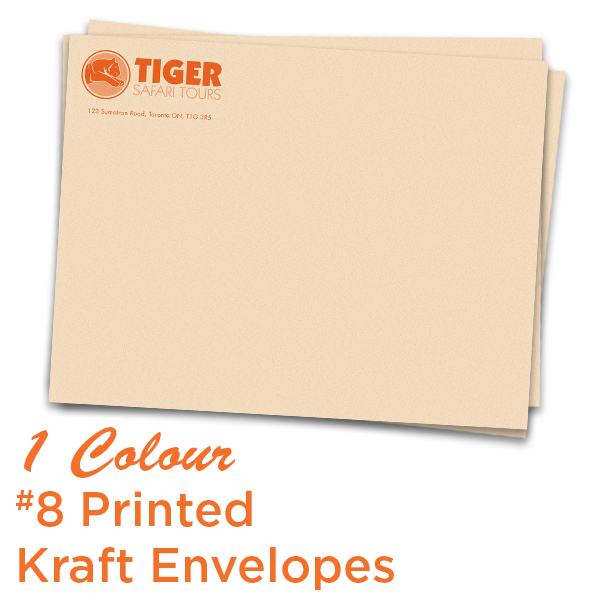 1 Colour 10 x 13 Printed Kraft Envelope