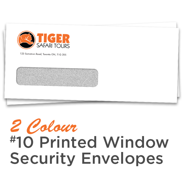 2 Colour #10 Printed Window Security Envelope