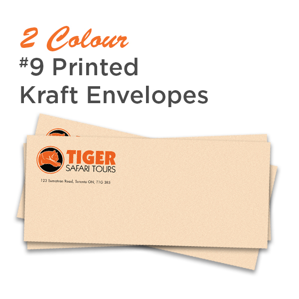 2 Colour #9 Printed Kraft Envelope