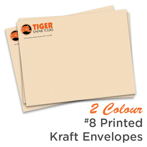 2 Colour 10 x 13 Printed Kraft Envelope
