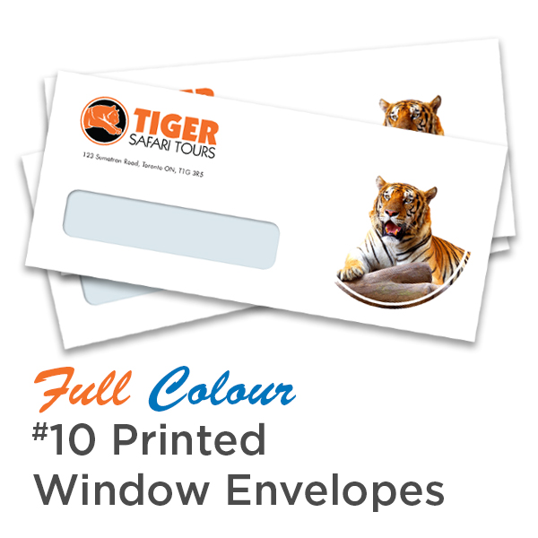 Full Colour #10 Printed Window Envelope
