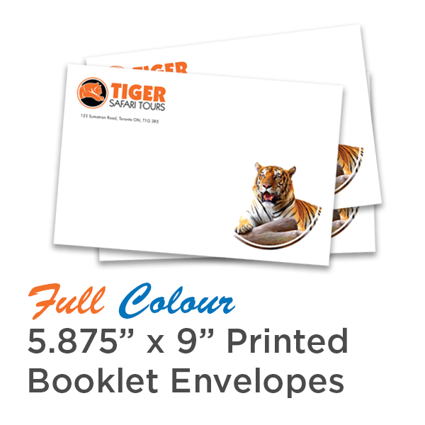 Full Colour 5.875 x 9 Printed Booklet Envelopes