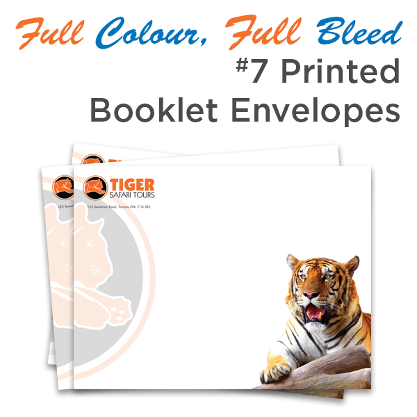 Full Colour, Full Bleed #7 Printed Booklet Envelope