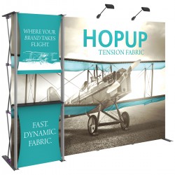 Dimension 10FT Wide Straight Trade Show Display Kit 4 Dimension 10FT Wide Straight Trade Show Display Kit 4