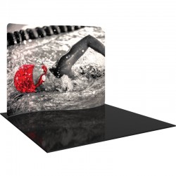 Economy 10FT Serpentine Curved Fabric Trade Show Display Economy 10FT Serpentine Curved Fabric Trade Show Display