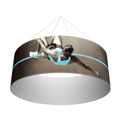 8' Round x 3'h Hanging Ceiling Banner 8' Round x 3'h Hanging Ceiling Banner