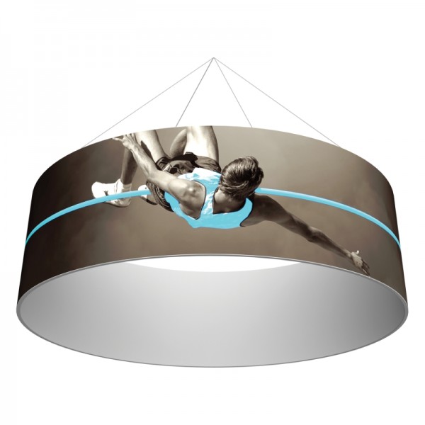 10' Round x 2'h Hanging Ceiling Banner