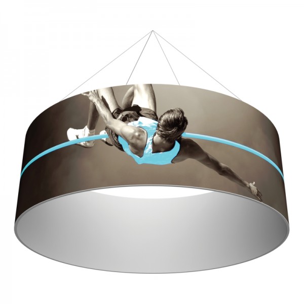 10' Round x 3'h Hanging Ceiling Banner