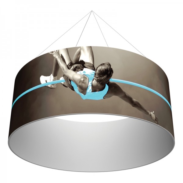 10' Round x 4'h Hanging Ceiling Banner