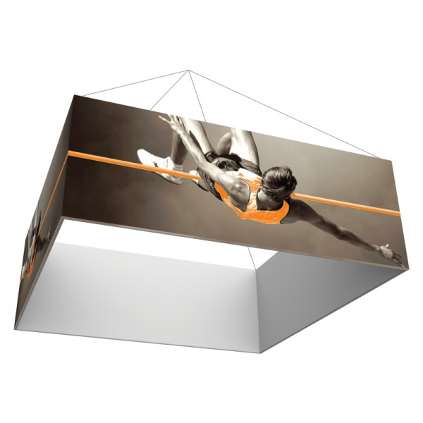 10' Square x 3'h Hanging Ceiling Banner