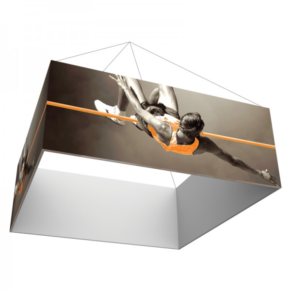 10' Square x 4'h Hanging Ceiling Banner
