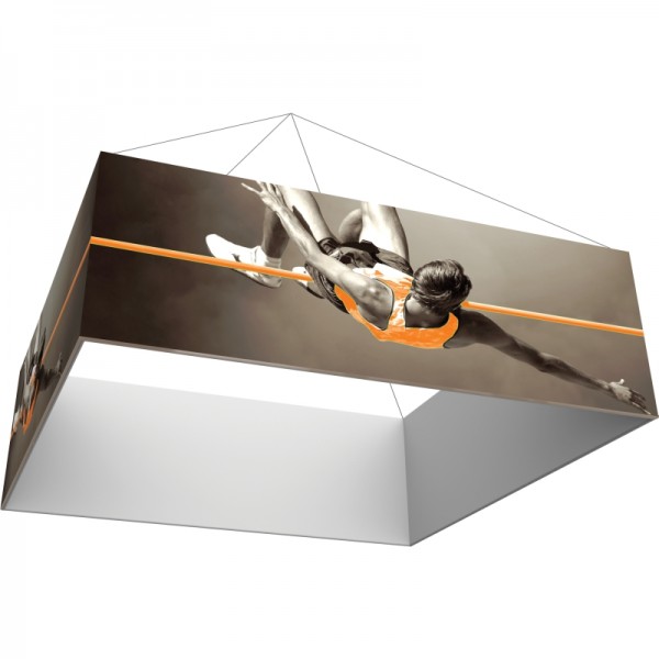 12' Square x 2'h Hanging Ceiling Banner