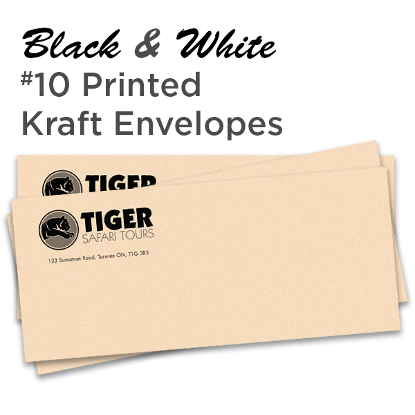 B&W #10 Printed Kraft Envelope