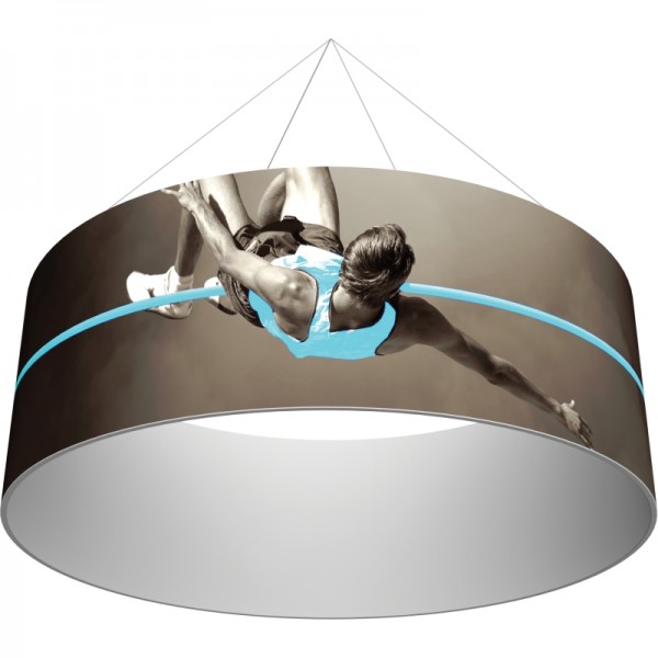 12' Round x 3'h Hanging Ceiling Banner