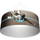 12' Round x 3'h Hanging Ceiling Banner