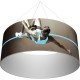 12' Round x 4'h Hanging Ceiling Banner
