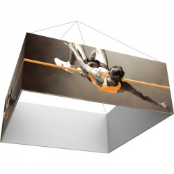 12' Square x 4'h Hanging Ceiling Banner