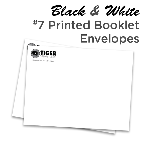 B&W #7 Printed Booklet Envelope