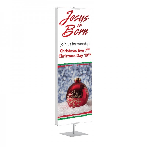 Christmas Jesus is Born Banner Stands