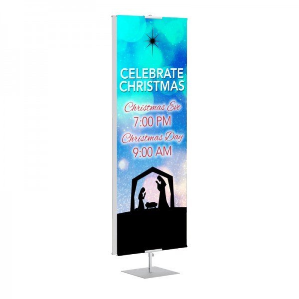 Christmas Nativity Banner Stands