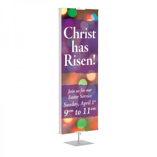Easter Christ has Risen Banner Stands