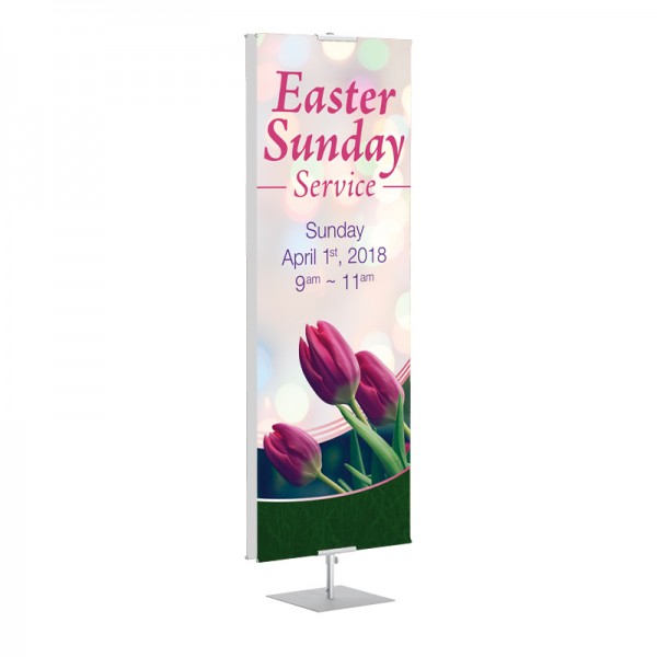 Easter Spring Flowers Banner Stands