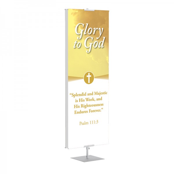 Praise Clouds Glory to God Banner Stands