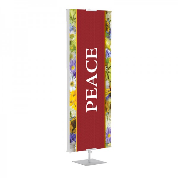 Praise Flowers Peace Banner Stands