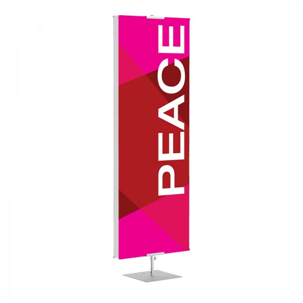 Praise Geometric Red Peace Banner Stands