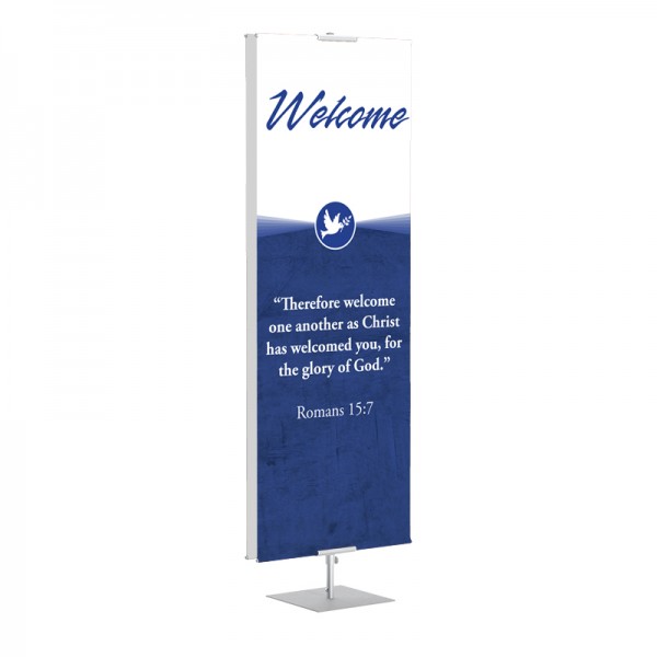 Welcome Quotations Blue Dove classic Banner Stands