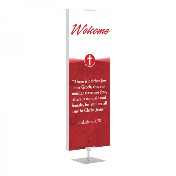 Welcome Quotations Red Cross classic Banner Stands
