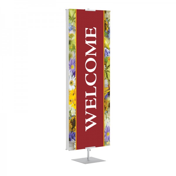 Welcome Flowers classic Banner Stands