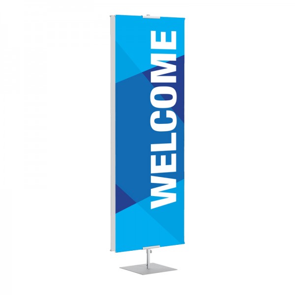 Welcome Geometric Blue classic Banner Stands