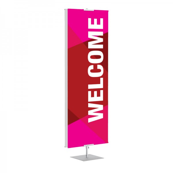 Welcome Geometric Red classic Banner Stands
