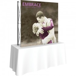 Push Fit 5 FT Wide Straight Tabletop Display Push Fit 5 FT Wide Straight Tabletop Display