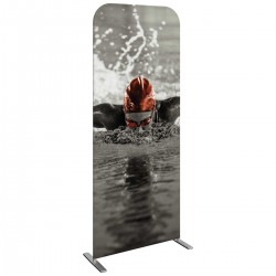 33.5 Inch Wide Straight Fabric Banner Stand